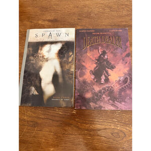 Spawn & Verotik Graphic Novel Lot Dealer Dealer Danzig Frazetta Curse of Spawn